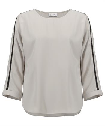 Joseph Ribkoff Seidenbluse Strass-Ärmel