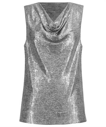 Joseph Ribkoff Top aus Lurex Wasserfall-Ausschnitt