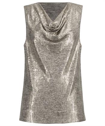 Joseph Ribkoff Top aus Lurex Wasserfall-Ausschnitt