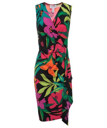 Joseph Ribkoff ärmelloses Kleid tropische Blume