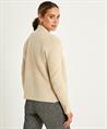 KYRA Blazer Strickjacke Waffelstruktur Blockstich Kitty