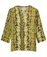 KYRA Bluse mit glänzendem Ikat Print Rosaria