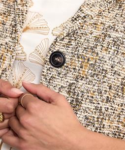 KYRA Bouclé-Blazer Jacke Lurex Tillie