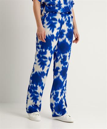 KYRA Hose mit weitem Bein Blumendruck Iris