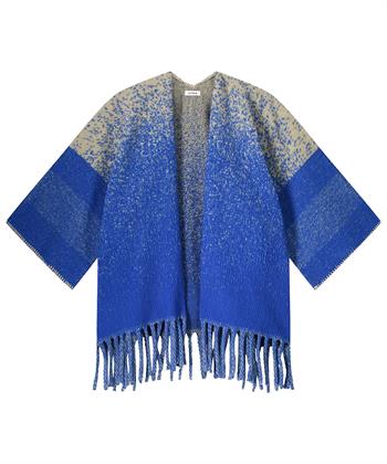 KYRA Jacquard-Poncho Farbverlauf
