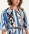 KYRA Kleid Ikat-Druck Streifen Ida