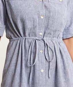 KYRA Kleid Leinenmischung Nadelstreifen Isolde