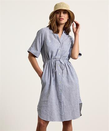 KYRA Kleid Leinenmischung Nadelstreifen Isolde