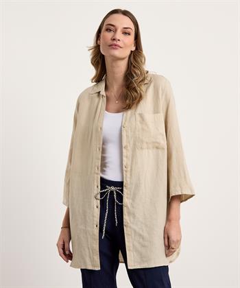 KYRA lange Leinenbluse Mabel