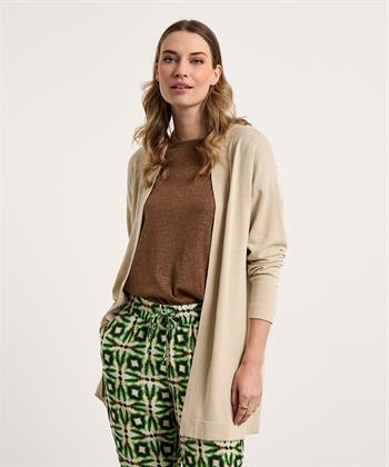 KYRA lange Strickjacke Leinenmischung Evira