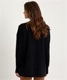 KYRA Langer Pullover mit Knopfleiste Silke