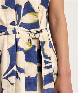 KYRA Leinenmischung langes Kleid Blumen Kaira