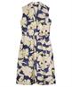 KYRA Leinenmischung langes Kleid Blumen Kaira