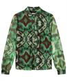 KYRA Netzbluse Ikat Print Mila