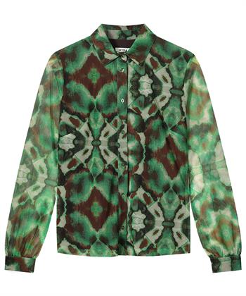 KYRA Netzbluse Ikat Print Mila