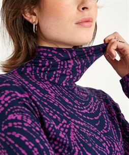 KYRA Rollkragenshirt mit Polka Dot Print