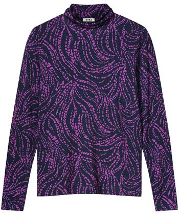 KYRA Rollkragenshirt mit Polka Dot Print