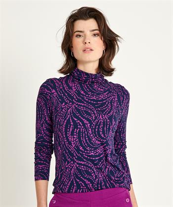 KYRA Rollkragenshirt mit Polka Dot Print
