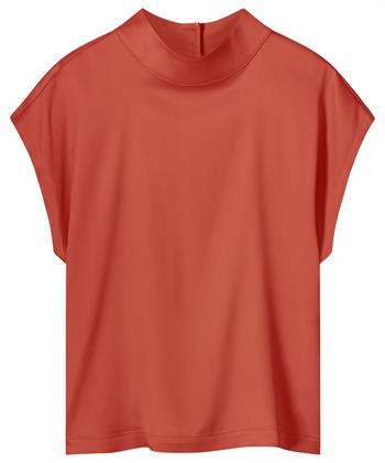 KYRA schwere seidige Bluse mit Rollkragen Dana