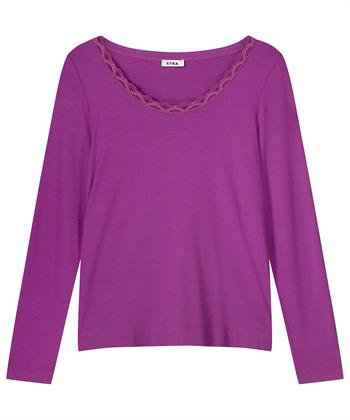 KYRA Shirt Spitzenausschnitt Manou