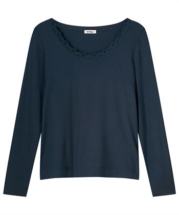 KYRA Shirt Spitzenausschnitt Manou
