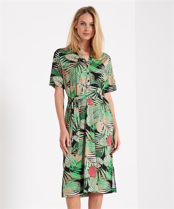 KYRA Slinky Kleid Palmenprint Kalla
