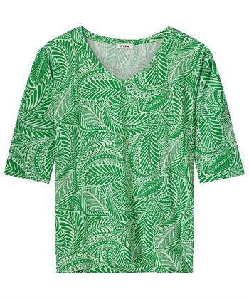 KYRA Top Blattdruck Venna