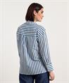 KYRA Übergroße Bluse mit Lurexstreifen Poppie