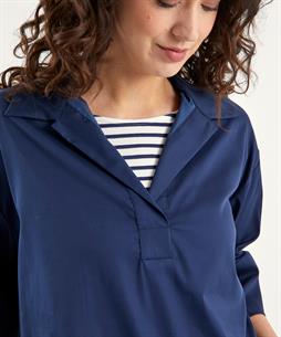 LaSalle Bluse Satin Baumwolle