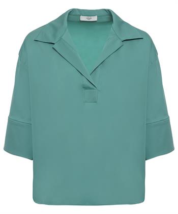 LaSalle Bluse Satin Baumwolle