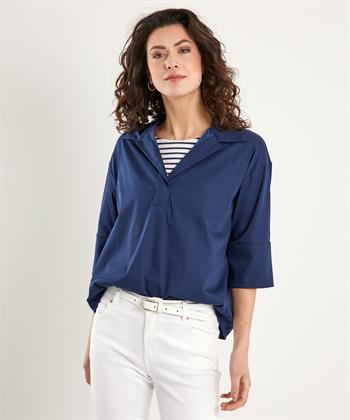 LaSalle Bluse Satin Baumwolle