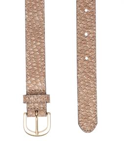 Legend Ledergürtel Schlange metallic