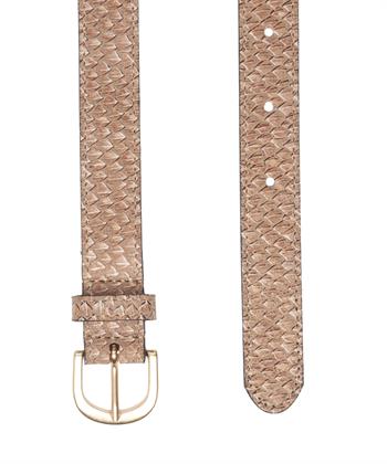 Legend Ledergürtel Schlange metallic