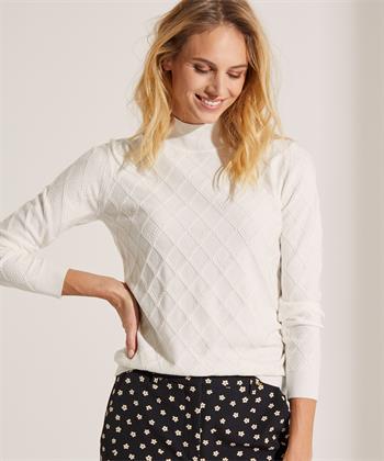 Leo & Ugo Jacquard-Pullover mit Perlen