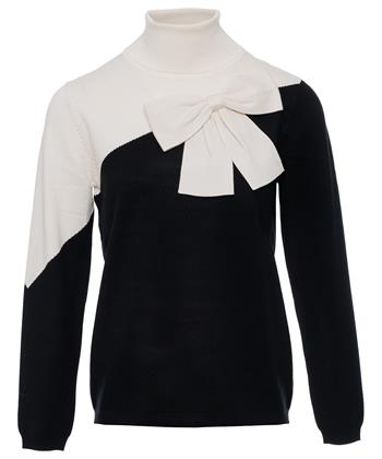 Leo & Ugo Pullover Farbblockschleife