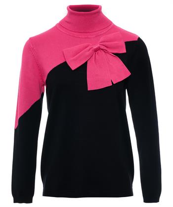 Leo & Ugo Pullover Farbblockschleife