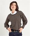 Leo & Ugo Pullover Lurex mit Streifen