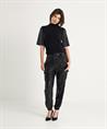 Leo & Ugo Rollkragenpullover kurzarm mit Strasssteinen