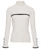 Leo & Ugo Rollkragenpullover mit strassbesetzter Schleife