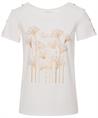 Leo & Ugo Shirt Blattdruck Perlen