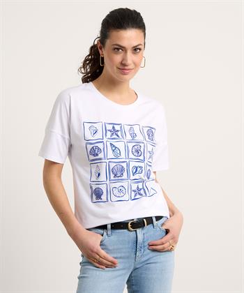 Leo & Ugo Shirt Muschelperlen
