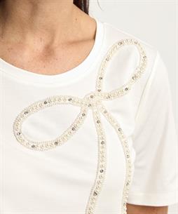 Leo & Ugo Shirt Schleife Perlen