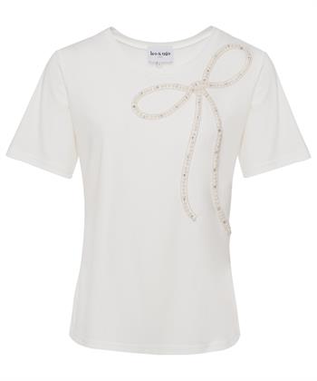 Leo & Ugo Shirt Schleife Perlen