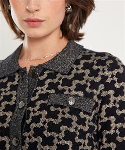 Leo & Ugo Strickjacke Jacquard-Lurex