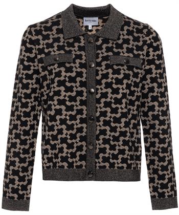 Leo & Ugo Strickjacke Jacquard-Lurex