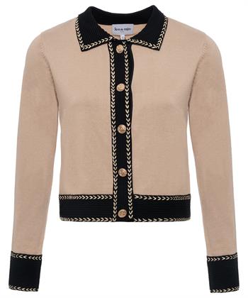 Leo & Ugo Strickjacke Lurexbündchen