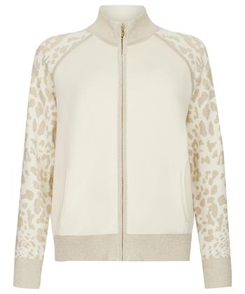 Liu Jo Jacquard-Strickjacke Panther Lurex