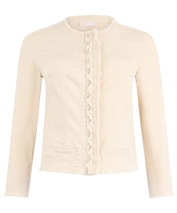 Liu Jo Jeansjacke geflochtenem Besatz