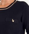 Liu Jo Pullover Lurex-Paspel
