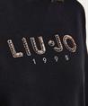 Liu Jo Rollkragenpullover mit strassbesetztem Logo